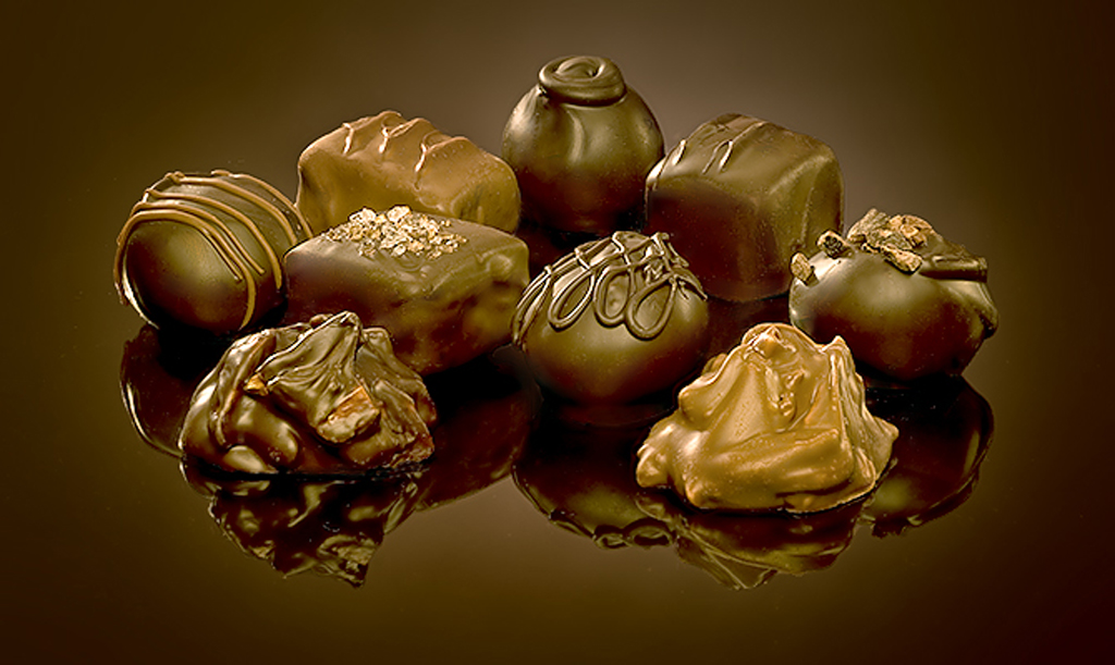 Assorted chocolates from Boehms of Pouslbo